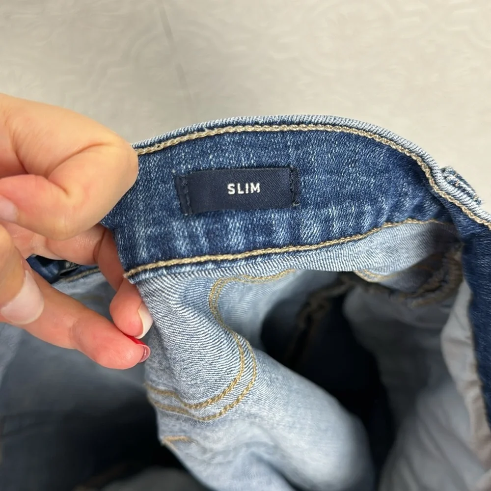J Crew Slim Denim Jeans Slimming 32 Waist‎ 30 Length 32W 30L Dark Medium Casual
